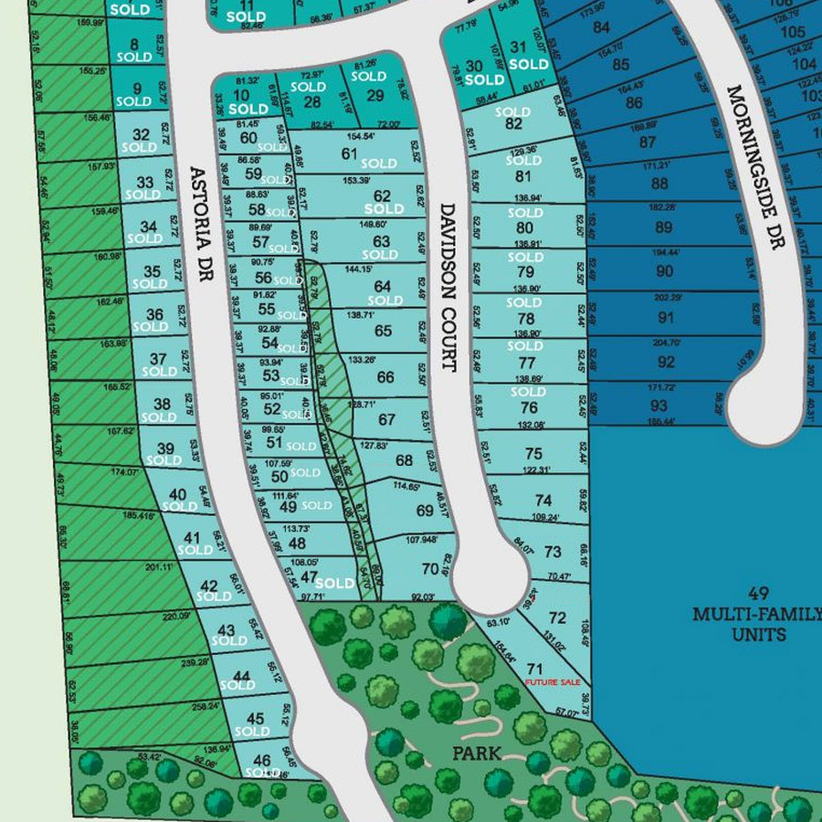 The Trails Lot Plan