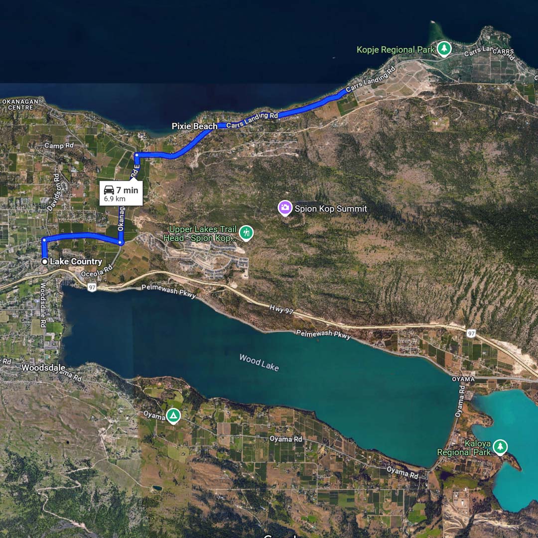 carrs landing to downtown lake country