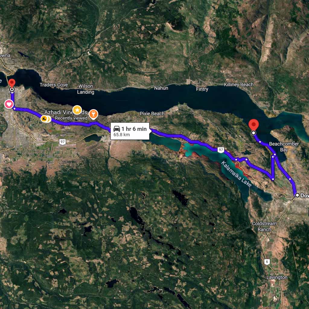 okanagan landing to kelowna and vernon driving directions okanagan landing to kelowna and vernon driving directions